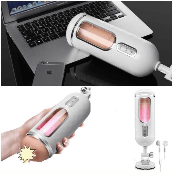 âm đạo giả gắn tường rung thụt tự động dibe